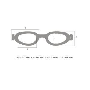 Misure occhialini graduati bambini S45AOP