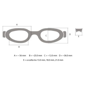 Alternative view of Occhialini Nuoto Graduati Miopia per bambini S5AOP Saeko