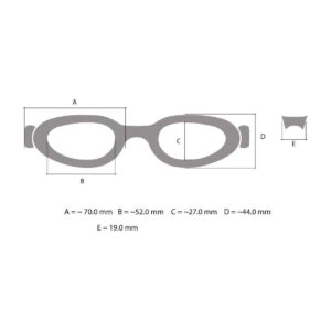 Alternative view of Occhialini graduati Miopia Aquasphere Eagle Optics